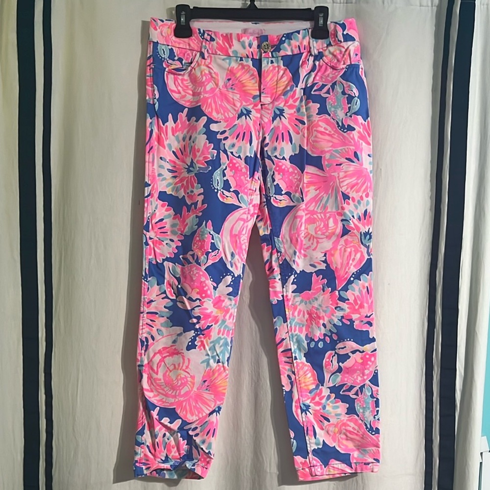 Lilly Pulitzer Floral Pants 8